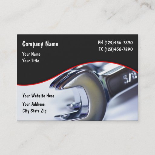 Customizable Automotive Business Cards