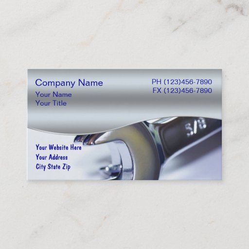Customizable Automotive Business Cards