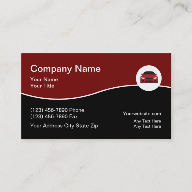 Automotive Business Cards (Front)