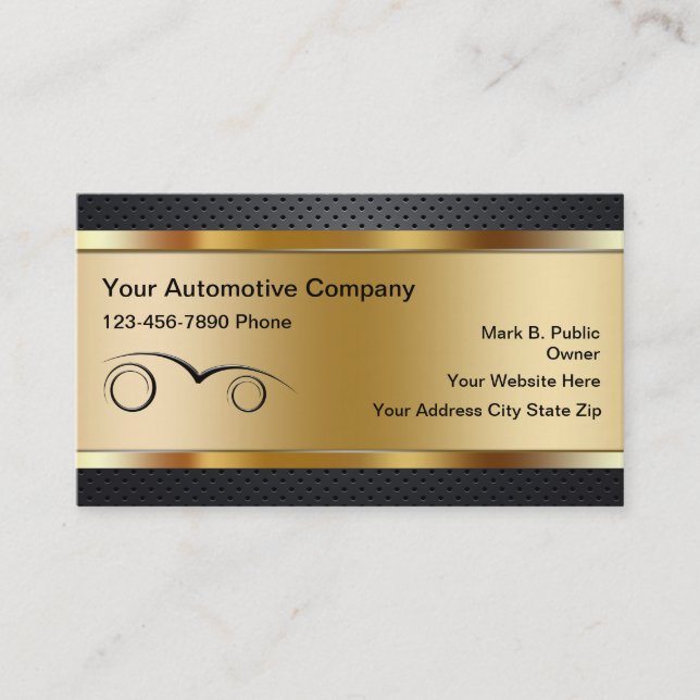 Automotive Business Cards (Front)