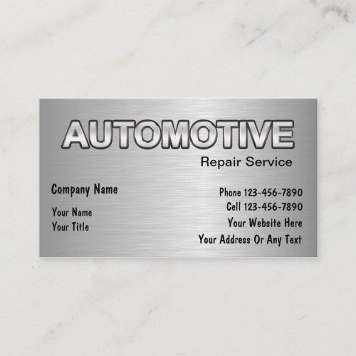 Automotive Business Cards
