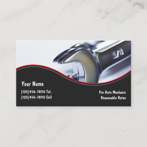 Customizable Automotive Business Cards