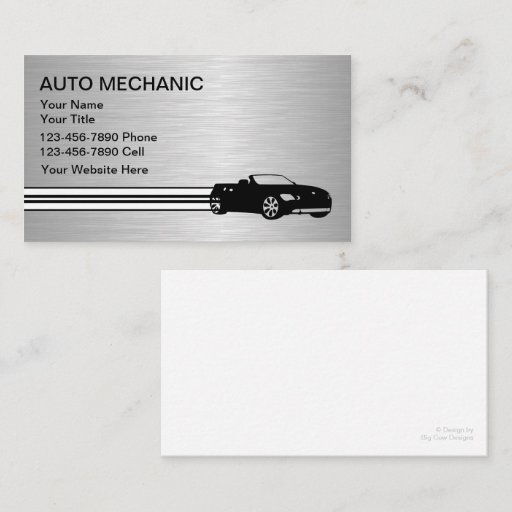 Customizable Automotive Business Cards