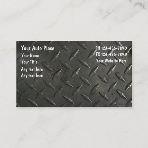 Customizable Automotive Business Cards