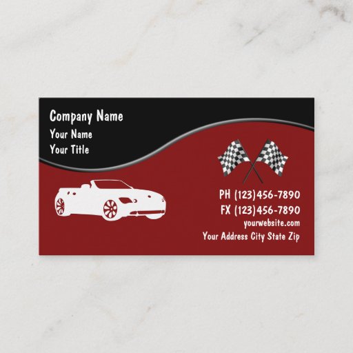 Customizable Automotive Business Cards