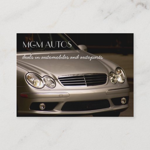 Customizable automotive Business Cards