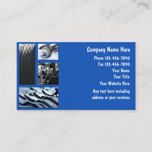 Customizable Automotive Business Cards