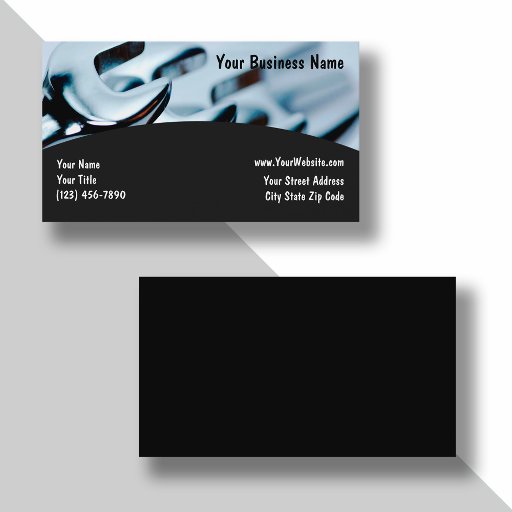 Customizable Automotive Business Cards