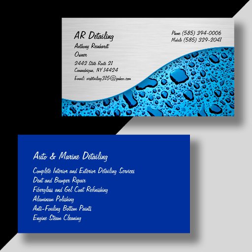 Customizable Automotive Business Cards