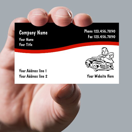 Customizable Automotive Business Cards