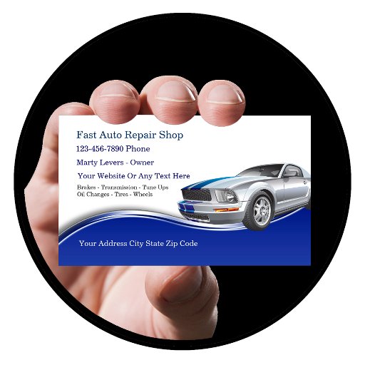 Customizable Automotive Business Cards