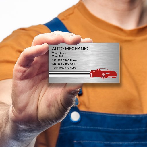 Customizable Automotive Business Cards