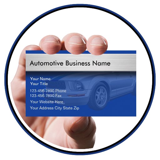 Customizable Automotive Business Cards