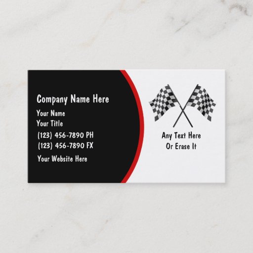 Customizable Automotive Business Cards