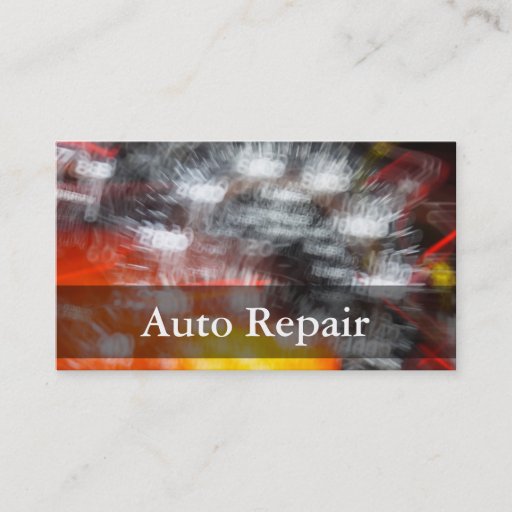 Customizable Automotive Business Cards