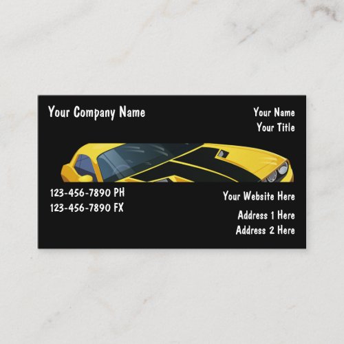 Automotive Business Cards