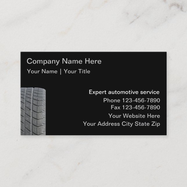 Automotive Business Cards (Front)