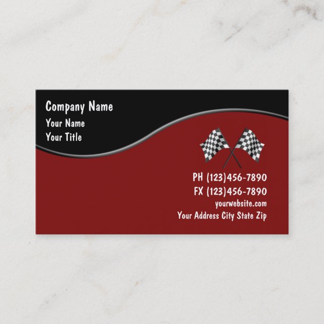 Automotive Business Cards (Front)