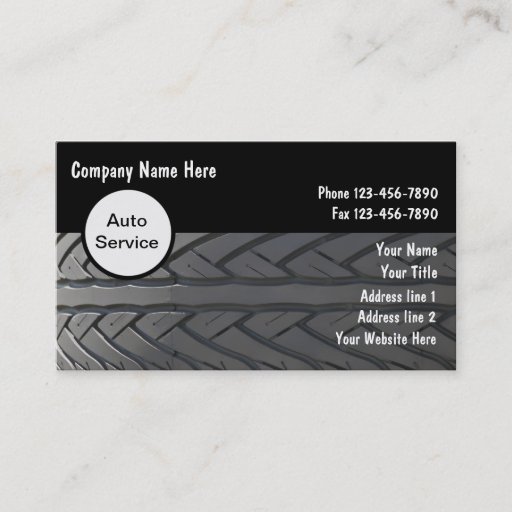 Customizable Automotive Business Cards