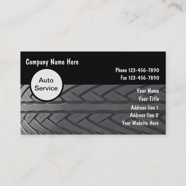 Automotive Business Cards (Front)