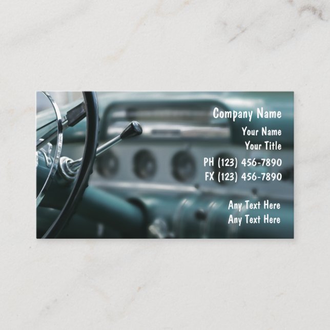 Automotive Business Cards (Front)
