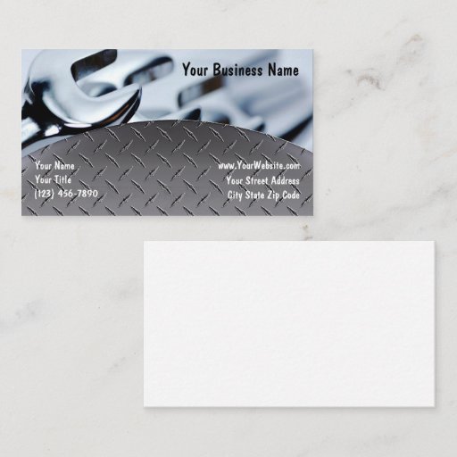 Customizable Automotive Business Cards