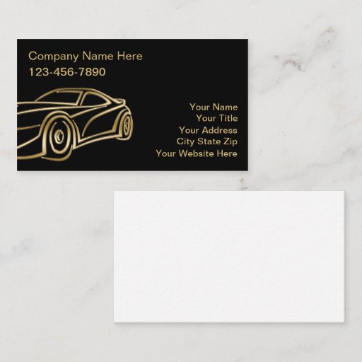 Customizable Automotive Business Cards