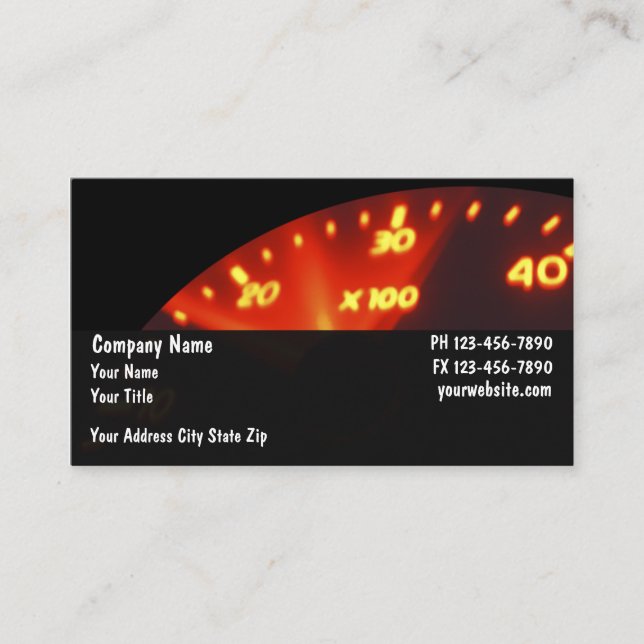 Automotive Business Cards_1 Business Card (Front)