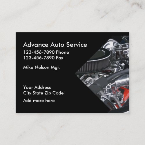 Automotive Business Cards Design