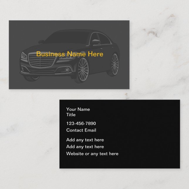 Automotive Business Cards New Design (Front/Back)