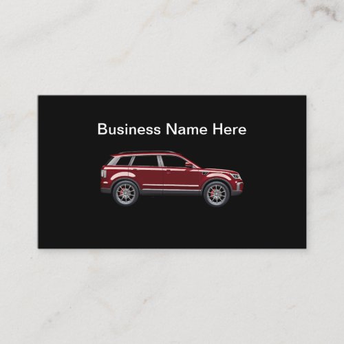 Automotive Business Cards Simple Design