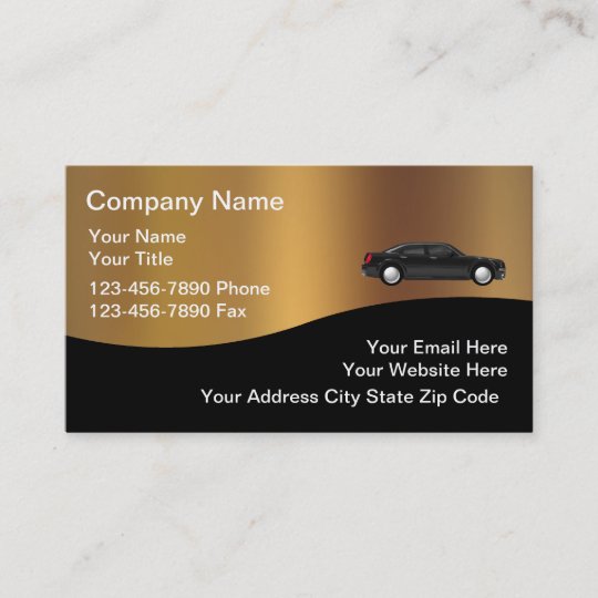 Automotive Business Cards Template Zazzle com