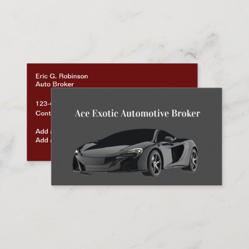 Automotive Business Cards With Cool factor