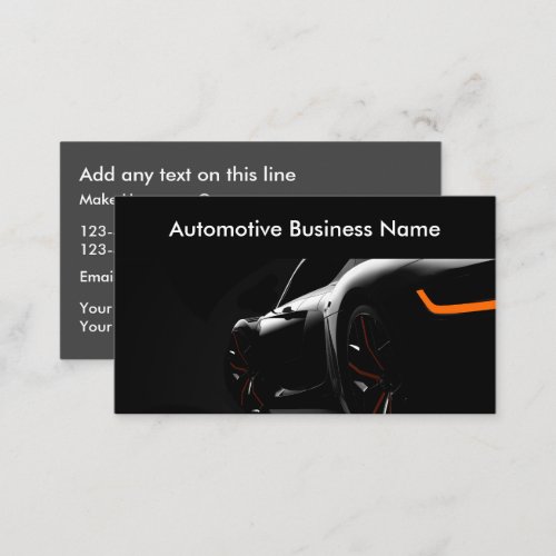 Automotive Business Modern Visiting Cards