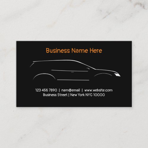 Automotive Car Care  Business Card