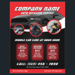 Automotive Car Detailing Flyer<br><div class="desc">Professional style inspired by auto industry with prices and services list. Ideal for auto repair shops,  carwash services,  car detailing professionals,  mobile car wash and others related.</div>