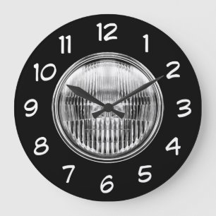 Automotive Car Headlight Mancave Clock