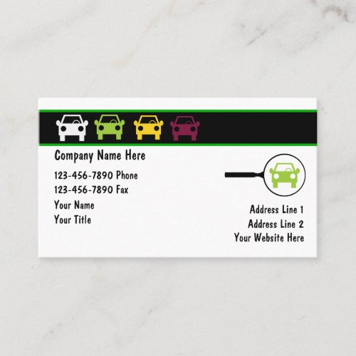 Automotive Car Logos Business Card