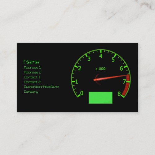 Automotive Car mechanic business card