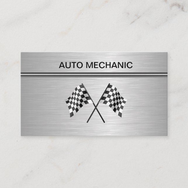 Automotive Car Mechanic Business Cards (Front)