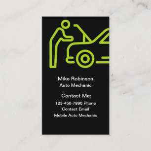 Automotive Car Mechanic Business Cards