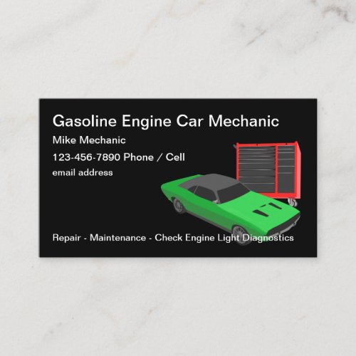 Automotive Car Mechanic Business Cards