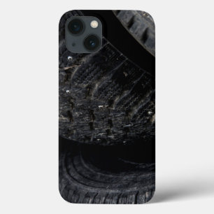 Automotive Car old tires Black Road trips iPhone 13 Case