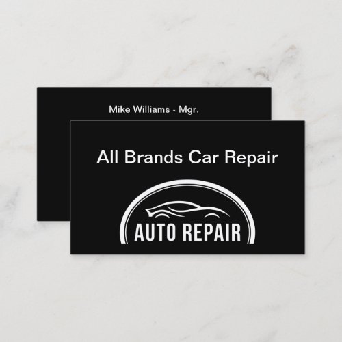 Automotive Car Repair Services Glossy  Business Card