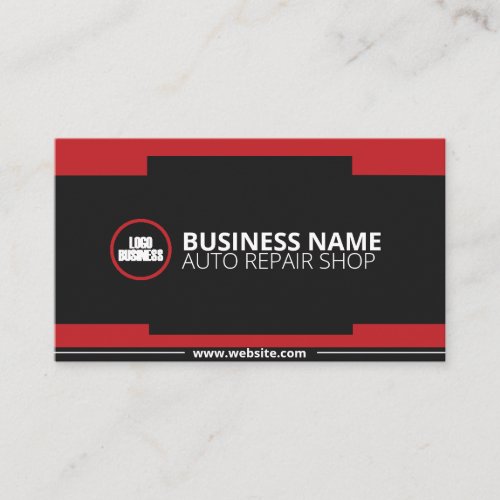 Automotive car service auto mechanics marketing BS Business Card