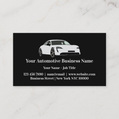 Automotive Car Theme Business Cards