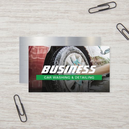 Automotive Car Wash  Auto Detailing Business Card