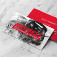 Automotive Car Wash & Auto Detailing Modern Red Business Card at Zazzle