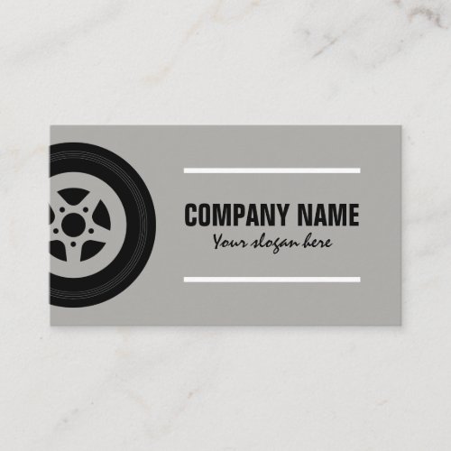 Automotive company logo business card template