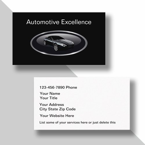 Automotive Cool Business Cards